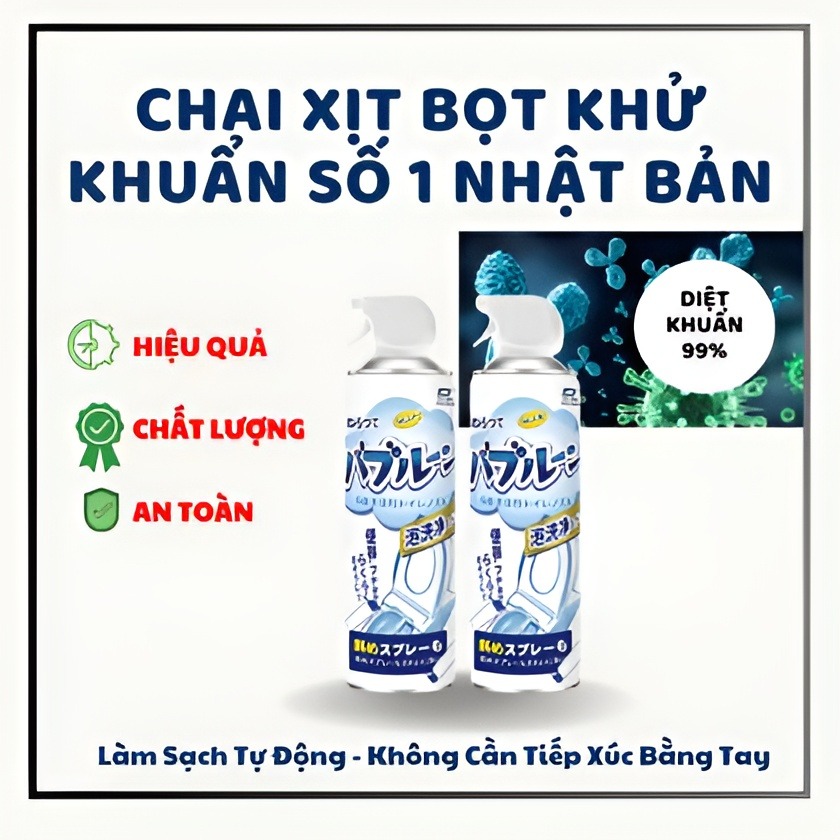 Bình Xịt Bọt Tuyết Vệ Sinh Đa Năng